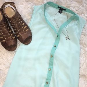Blueish green tank top